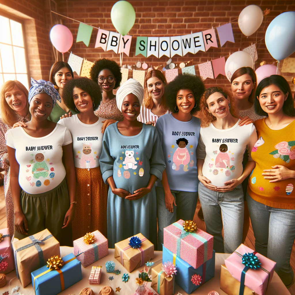 Adorable and Creative Baby Shower Shirt Ideas for Expecting Moms